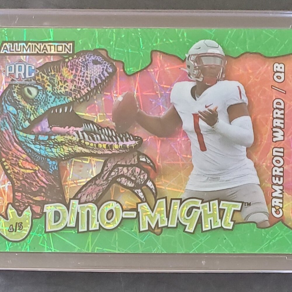 Cameron Ward 2023 Wild Card Alumination Dino-Might Green 4/5 Miami  #AD-CW